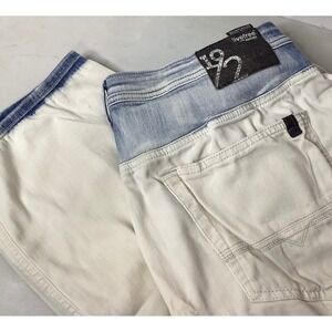 Buffalo David Bitton Men Ash-x Slim Stretch Jeans W36 L34 Dip Dye Distressed